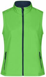 James & Nicholson (Daiber) Női softshell mellény JN1127 - Zöld / sötétkék | 2XL (1-JN1127-1745469)