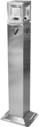 Horecano G-Стационарен пепелник 25x25xh108cm МАТ ХРОМ (86026-002) (0185141)