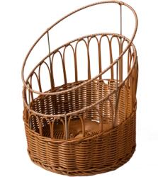 Chef`n GCC-Водоустойчив кръгъл панер за франзели КАФЯВ ф33x21.5x39см(674508B) (014061)