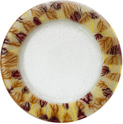 3D the glassware company D-Плато кръг ф32см(1010-94-002)coral rim red (0103237)