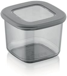 HORECANO HOME-Кутия квадрат със силиконов капак 550ml АНТРАЦИТ (BNM-0698) (014844)