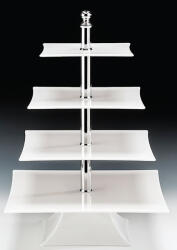 ALKAN AN-Поликарбонатен дисплей 4 нива(20x25x30x35sm) (ZCP 633-2)БЯЛ (0136561)