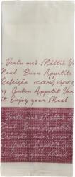 Horecano LUNI PAPER-Хартиен джоб за прибори със салфетка и декор "BON APPETIT" БОРДО 11x25cm (BB109BD) - 125бр (012474)
