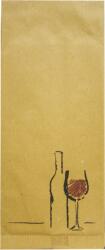 Horecano Хартиен джоб за прибори със салфетка с декор "Вино" 11x25cm (BP53)ПАКЕТ 125бр (012401)