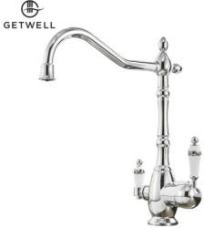 Getwell Heron-P, két karos, 3 utas Konyhai csap víztisztítókhoz Króm színben (GW228C)