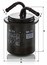 Mann-filter filtru combustibil MANN-FILTER WK 711 (WK 711) - automobilus