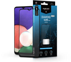 MyScreen Samsung A226B Galaxy A22 5G edzett üveg képernyővédő fólia - MyScreen Protector Diamond Glass Lite Edge2.5D Full Glue - fekete - bluedigital