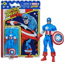 Hasbro Marvel Legends Retro Kollekció 2022 Captain America 10cm Figura (F2652)
