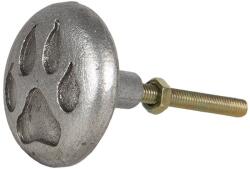 Clayre & Eef Buton mobila din fier argintiu Ø 4 x 3 cm (64685)