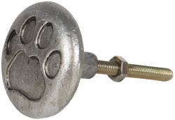 Clayre & Eef Buton mobila din fier argintiu Ø 4 cm x 3 cm (64684)