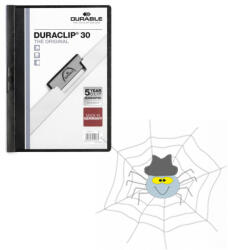 DURABLE Klip mappa 30lap Durable Duraclip®, fekete