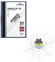 DURABLE Klip mappa 30lap Durable Duraclip®, sötétkék