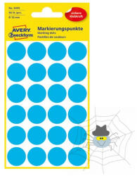 AVERY 3005 öntapadó etikett jelölőpont 18 mm 96 jelölőpont/csomag - kék