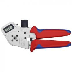 KNIPEX 97 52 63 DG Négy tüskés sajtoló fogó csavart érintkezőkhöz 195 mm (97 52 63 DG)