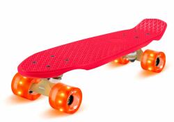 fun pro Mini Cruiser, gördeszka, trickboard, PP Board, 100kg-ig, LED kerekek, PU keménysége: 88A (sk_mc_rd_rng) (sk_mc_rd_rng)