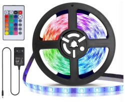 Aigostar - Bandă LED RGB reglabilă 5 m LED/24W/12/230V IP65 + telecomandă (AI0216)