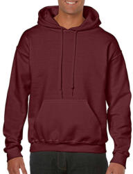 Gildan Uniszex Pulóver Kapucnis Hosszú ujjú Gildan Heavy Blend Hooded Sweat - L, Maroon