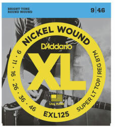 D'ADDARIO - EXL125 Nickel Wound, 009-046 Elektromos Gitárhúr - dj-sound-light