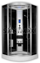 Sanimix 22.8318. G/2 íves hidromasszázs zuhanykabin elektronikával 100 x 100 x 222 cm (22.8318.G/2)