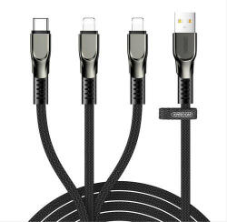 JOYROOM Cablu USB Joyroom 3in1 - Lightning / Lightning / USB tip C 3, 5A 480 Mbps 1, 3m negru (6941237147806)