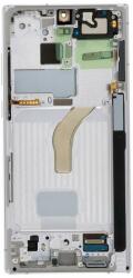 Samsung GH82-27488C Gyári Samsung Galaxy S22 Ultra 5G OLED kijelző érintővel fehér kerettel előlap (GH82-27488C)