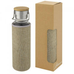 EVERESTUS Sticla de apa sport, Everestus, 22FEB1372, 660 ml, 26.2xØ 7.3 cm, Sticla, Polipropilena, Bambus, Natur (EVE06-10069606)