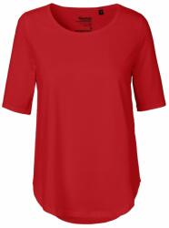 Neutral Női fél ujjú póló organikus Fairtrade biopamutból - Piros | XL (NE-O81004-1000304229)