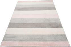  Rózsaszín-szürke LEXUS csíkos szőnyeg Méret: 160x220 cm