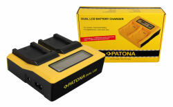 Patona Fuji NP-W235 Patona dupla lcd kijelzős fényképezőgép akkumulátor töltő (7695) (PATONA_DUPLA_LCD_NP_W235)