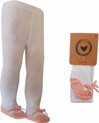 Z&Z Baby ciorapi cu un arc - roz/alb
