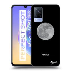 Picasee Husă neagră din silicon pentru Vivo V21 5G - Moon Minimal