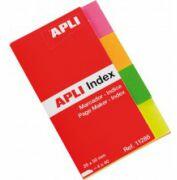 APLI Index autoadeziv Apli, 20x50mm, 4 culori/set