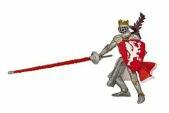 Papo Figurina Rege cu blazon Dragon rosu, Papo Figurina
