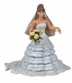Papo Figurina Mireasa cu rochie din dantela, Papo Figurina
