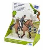 Papo Figurina Cal competitie cu jocheu, Papo Figurina