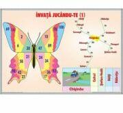EURO-DLF Invata, jucandu-te! / Inmultirea numerelor naturale 0-10 (DUO) - Plansa cu 2 teme distincte