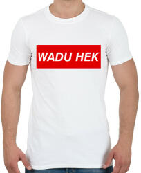 printfashion PUBG - WADU HEK - Férfi póló - Fehér (847186)