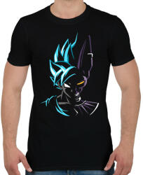 printfashion Goku face Bills - Férfi póló - Fekete (7109617)