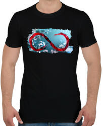 printfashion Végtelen. - Férfi póló - Fekete (7121589)