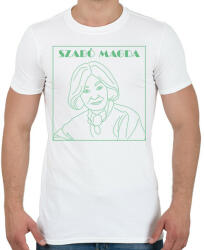 printfashion Szabó Magda - Férfi póló - Fehér (7119273)