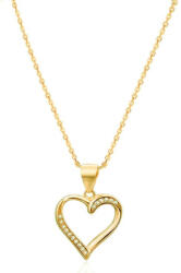 Beneto Aranyozott ezüst nyaklánc szívvel AGS289 / 47-GOLD (lánc, medál) - vivantis