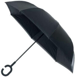 Blooming Brollies Botesernyő Inside out Plain Black Umbrella EDIOBB