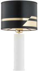 Argon 4232 - Asztali lámpa ALMADA 1xE27/15W/230V fekete/fehér/sárgaréz 4232 (AR4232)