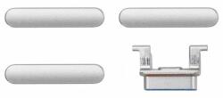Apple iPhone 8 Plus - Hangerő + Bekapcsolás + Néma Üzemmód Gombok Szett (Silver), Silver