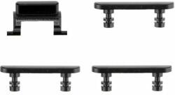 Apple iPhone 7 Plus - Hangerő + Bekapcsolás + Néma Üzemmód Gombok Szett (Jet Black), Jet Black