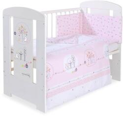 BabyLion 3 részes ágyneműhuzat szett - Kedves madarak - Rózsaszín