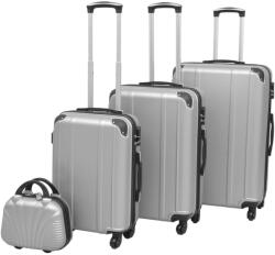  Set de valize carcasă tare, argintiu, 4 buc (DAX-91196) Valiza