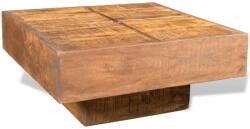 vidaXL Măsuță de cafea pătrată, maro, lemn masiv de mango (241132) - maryon Masa de cafea