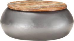 vidaXL Măsuță de cafea, gri, 68x68x30 cm, lemn masiv reciclat (323530) - maryon Masa de cafea