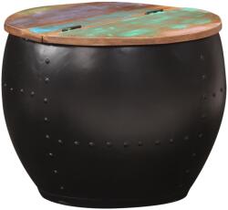 vidaXL Măsuță de cafea, 53 x 43 cm, lemn masiv reciclat (287483) - maryon Masa de cafea